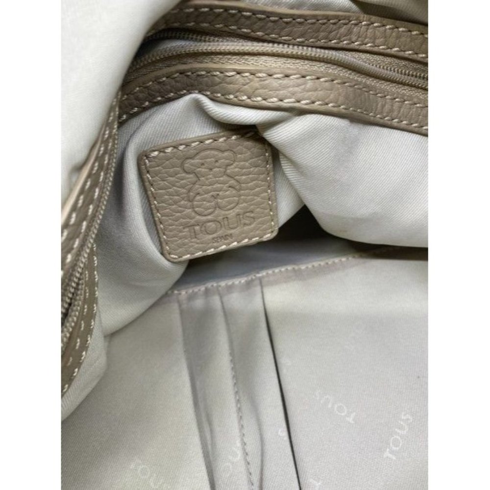 Tous Euc Beige Faux Fur Shoulder Bag - Picture 5 of 10